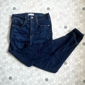 LOFT high rise skinny Dark Blue Jeans